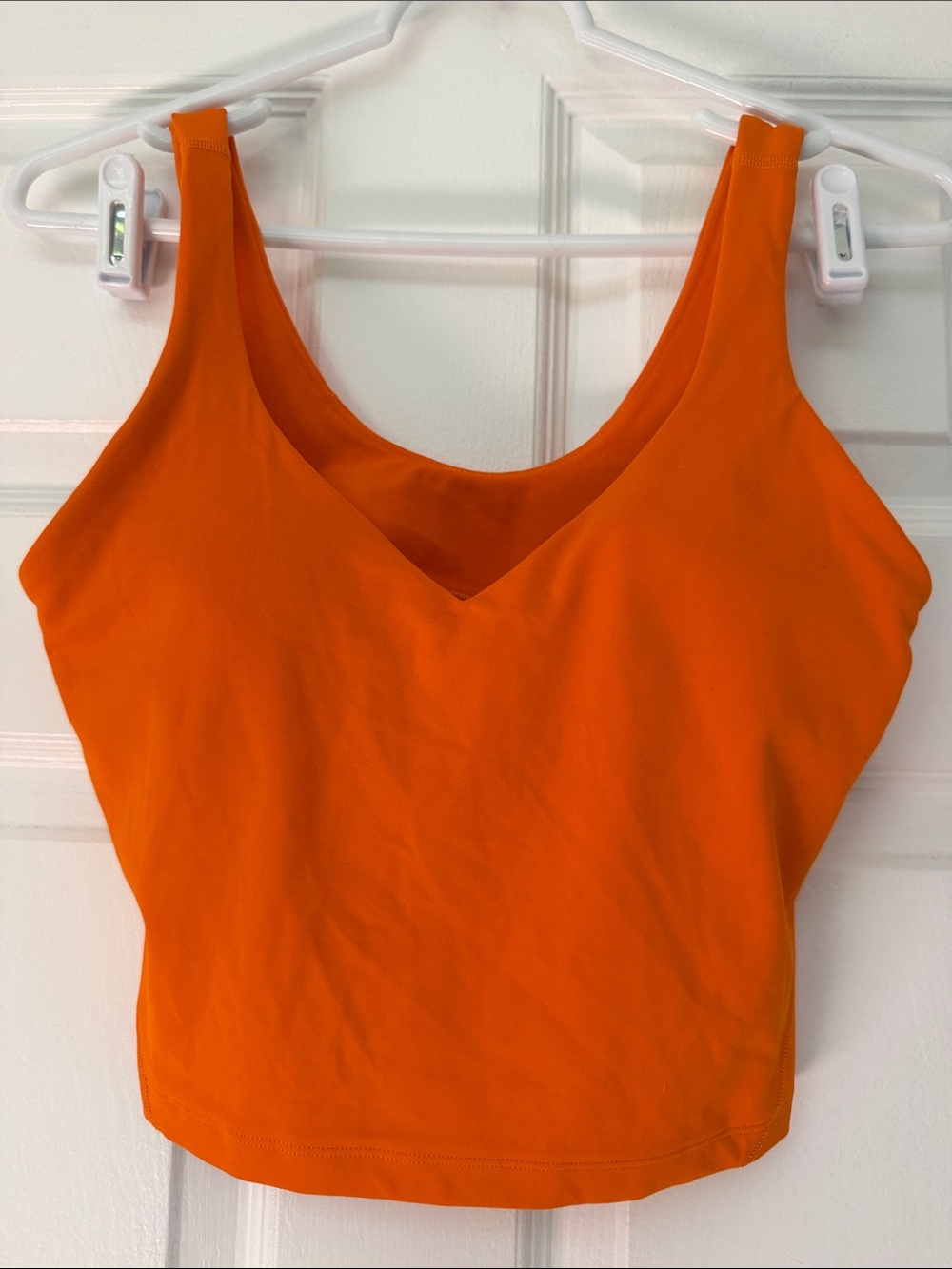 lululemon athletica Align™ Tank Top Orange V-Neck Crop Tank size 8